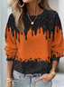 3D Printing Picture Women's Long Sleeve Round Neck Sweatshirt