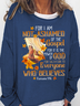 For I Am Not Ashamed Of The Gospel For It Is The Power Of God For Salvation To Everyone Who Believes Cotton-Blend Casual Sweatshirt