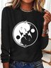 Yinyang Cat Long Sleeve Shirt