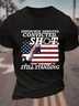 Impeached. Arrested. Convicted. Shot. Still Standing Cotton T-Shirt