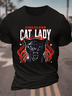 Childless Cat Lady Cat Ladies Vote Cotton T-Shirt