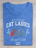 Childless Cat Lady Print  Cotton T-shirt