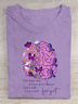 You May Not Remember I Will Never Forget Alzheimer Awareness Cotton T-Shirt