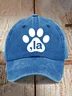 La Cat Paw Printed Baseball Cap&Hat