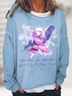 You May Not Remember But I Will Never Forget, Alzheimer Awareness Casual Sweatshirt