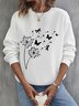 Crew Neck Cotton Casual Dandelion Sweatshirt