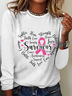 Cancer Survivor Breast Cancer Casual Long Sleeve Shirt