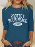 Protect Your Peace Casual Long Sleeve Shirt